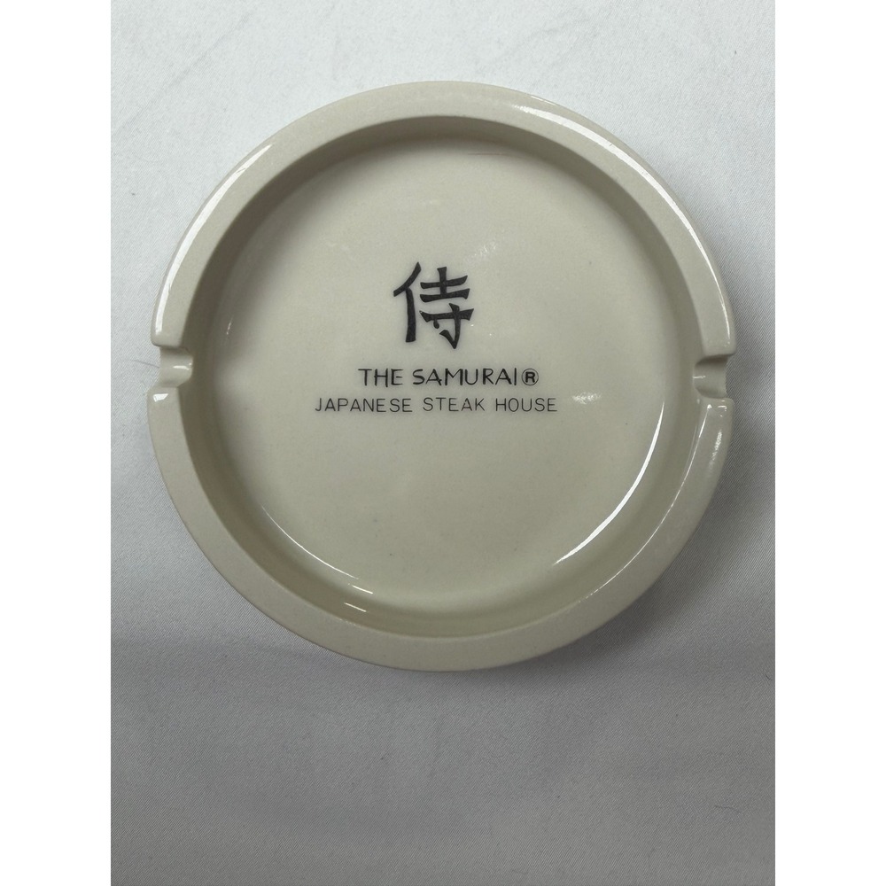 Vintage Sakura China The Samurai Japanese Steak House Ashtray Made in Japan